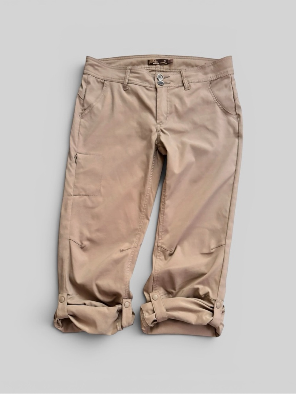 prAna Helena Convertible Roll up Hiking Pants Tan 6 outdoor - Picture 3 of 11